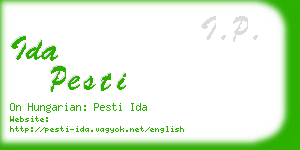 ida pesti business card